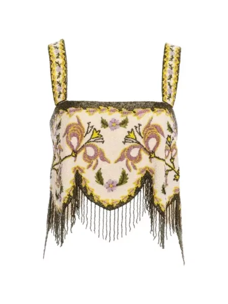 Top Agua By Agua Bendita z koralikami