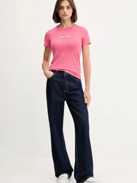 Футболка Guess Jeans рожевий