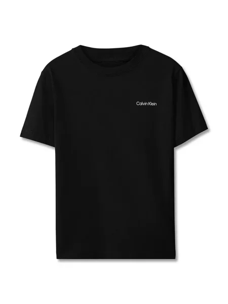 Calvin Klein Jeans majica za djecu od pamuka crna