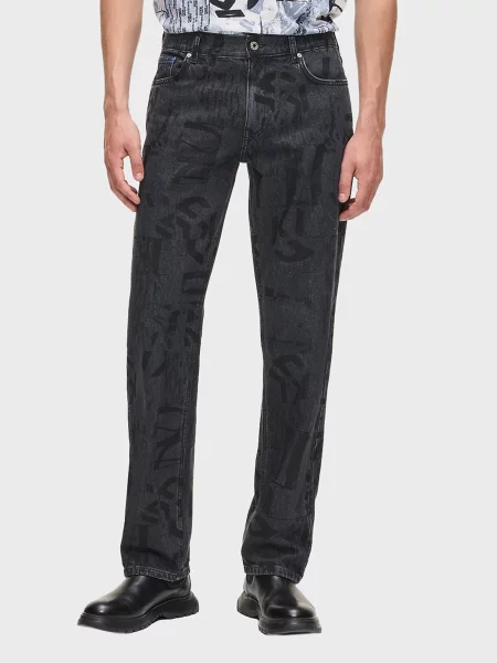 Прямі джинси Karl Lagerfeld Jeans чорний