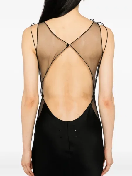 Rochie Maison Margiela din satin negru