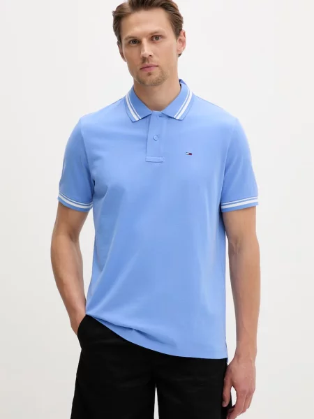 Tommy Jeans polo tričko pánske modrá