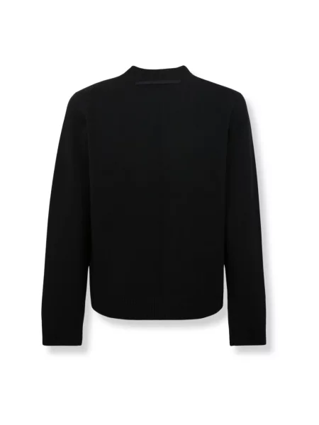 Dzianinowy sweter Sacai czarny