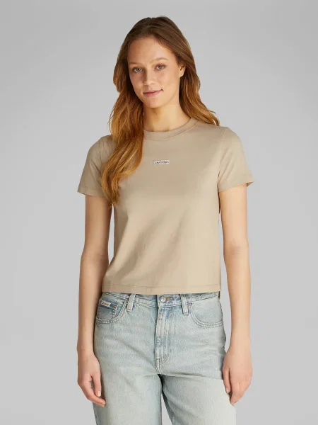Calvin Klein Jeans kratka majica bež