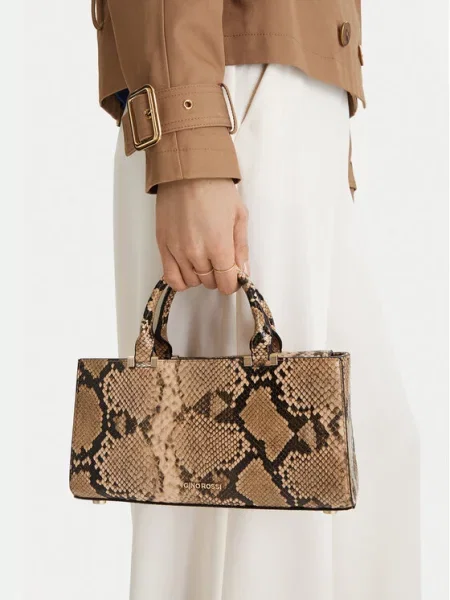 GINO ROSSI Ročna torba bež