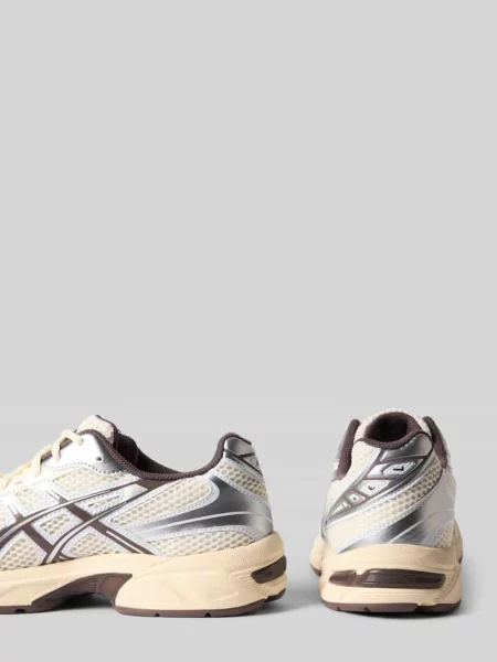 Sneakersy z wiązaniem model Asics beżowe