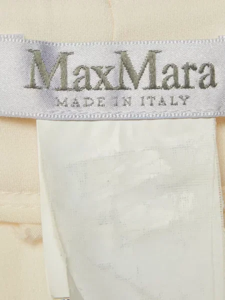 Pantaloni Max Mara din crep alb