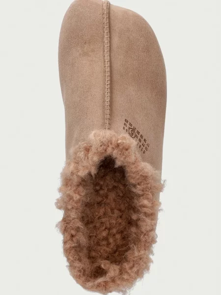 Maison Margiela női velúr papucs bézs