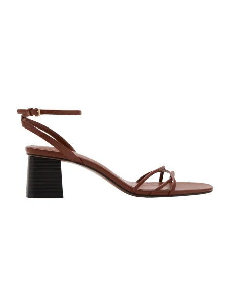 MANGO Sandali s paščki RAY konjak