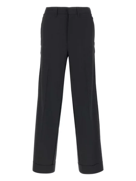 Pantaloni Mm6 Maison Margiela de lână negru