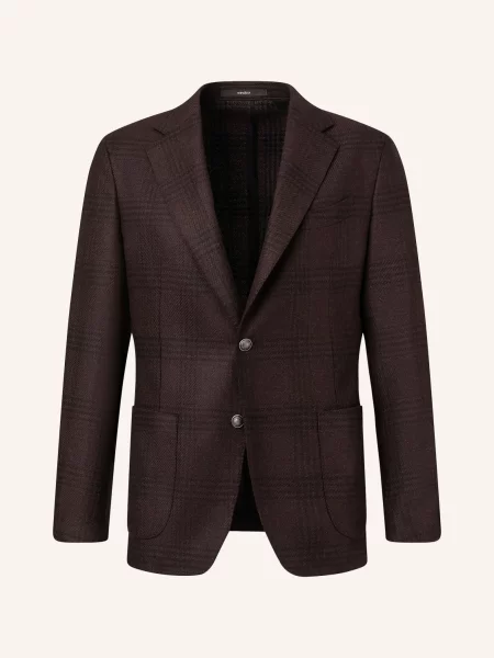 Windsor. Sako Giorno Shaped Fit tmavě červená / tmavě šedá