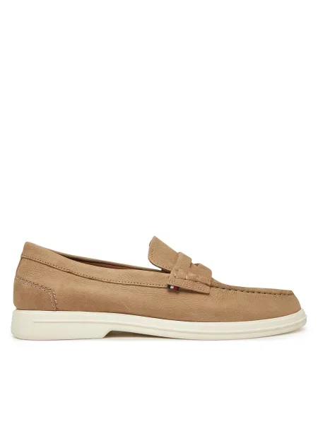 Mokasini Tommy Hilfiger Nubuck P Loafer bež