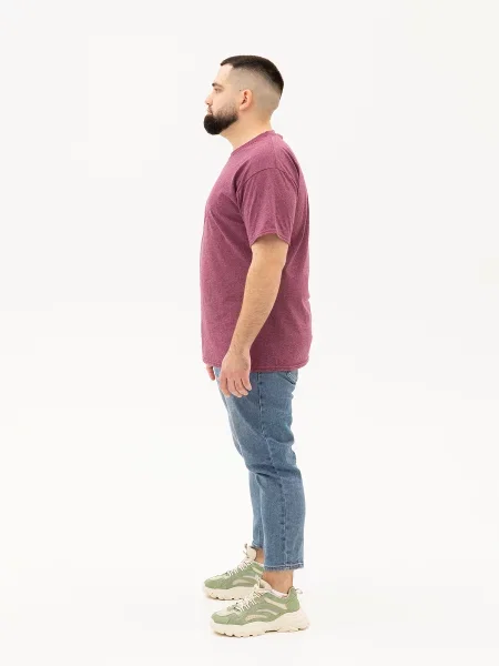 Футболки і поло Fruit of the loom ValueWeight бордовий