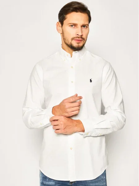 Polo Ralph Lauren Риза Bsr Custom Fit бял