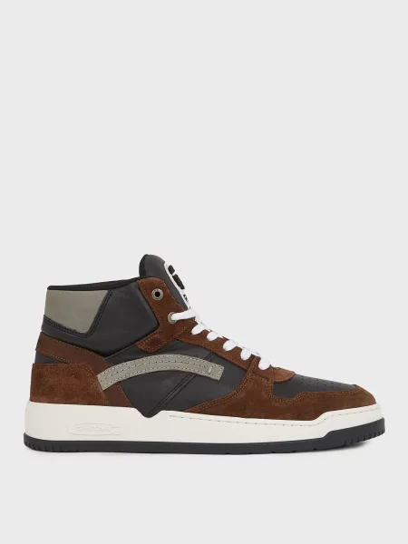 Шкіряні черевики G-star Raw коричневі