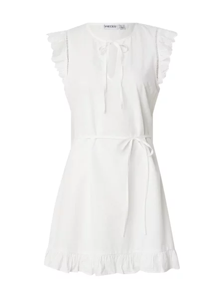 PIECES Rochie alb