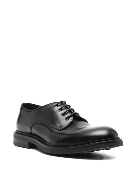 Pantofi derby Green George din piele negru