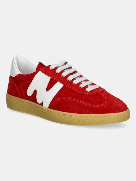 MSGM sneakers din piele intoarsă rosu