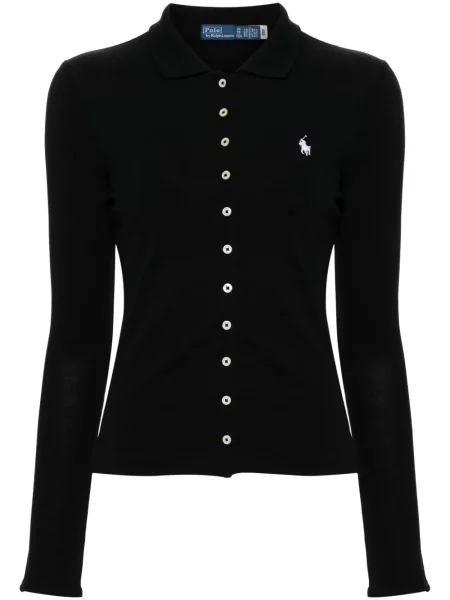Bluza Polo Ralph Lauren w kratkę czarna
