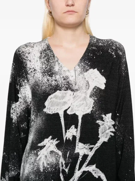 Top High cu imagine negru