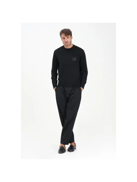 Spodnie Armani Exchange eleganckie czarne