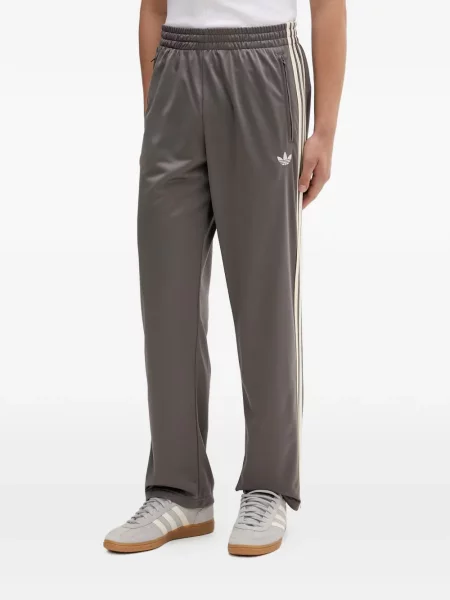 Pantaloni Adidas tricotate cu autograf alergare albastru