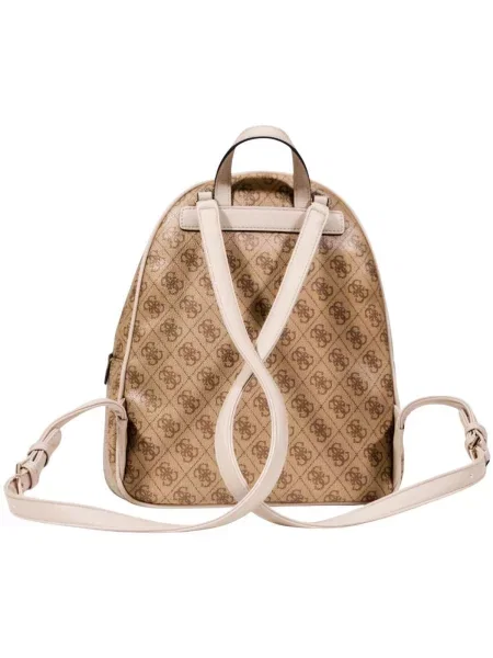 Batoh GUESS Manhattan II Large Backpack Latte Logo Universal béžový