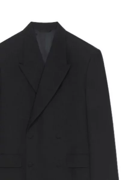 Sacou Givenchy cu două rânduri de nasturi negru