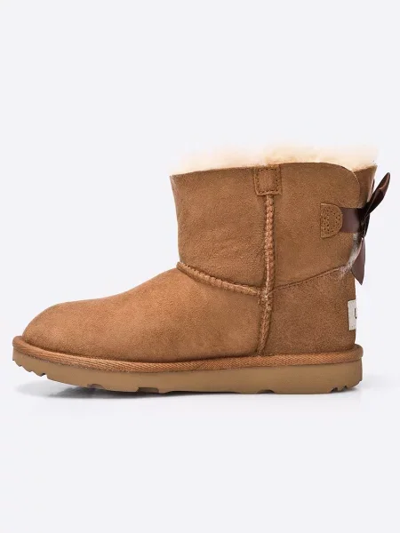 UGG Детски боти Mini Bailey Bow II бежово