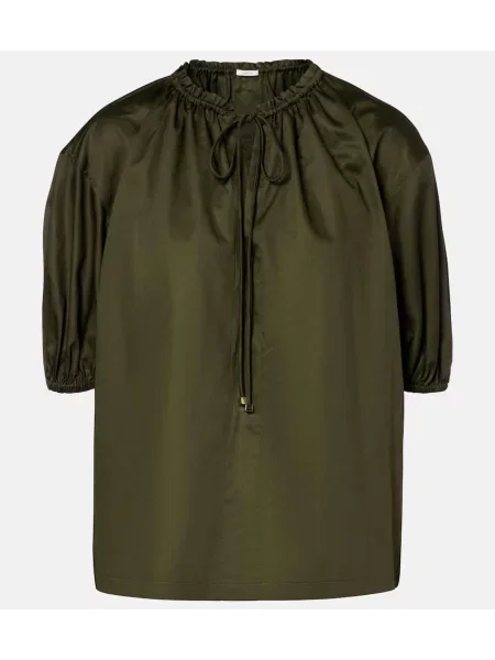 Bluză Joseph din poplin verde