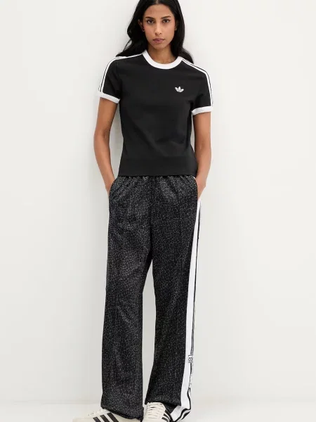 Adidas Spodnji del trenirke Adibreak črna