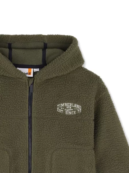 Gyerek kapucnis melegítő felső Timberland zöld