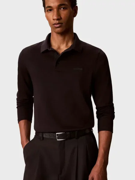 Поло Calvin Klein з лого чорне