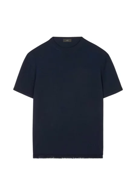 Tricou Alanui cu decolteu rotund albastru