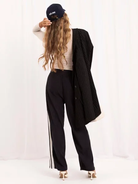 Hlače Italy Moda crna