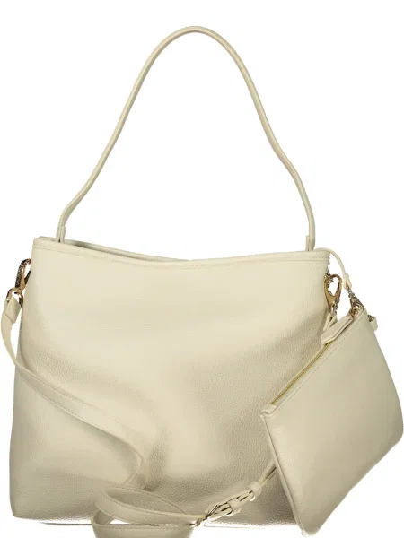 Lniana torebka Valentino beżowa