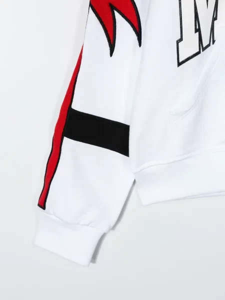 Bluza z kapturem dziecięca Msgm biała