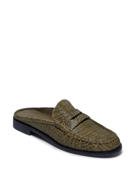 Papuci tip mules Bernardo verde