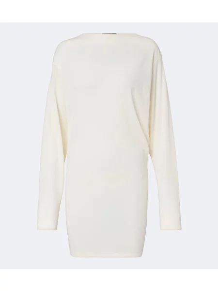Rochie Jacquemus din jerseu alb