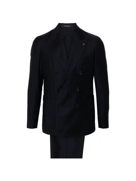 Costum Tagliatore cu două rânduri de nasturi albastru