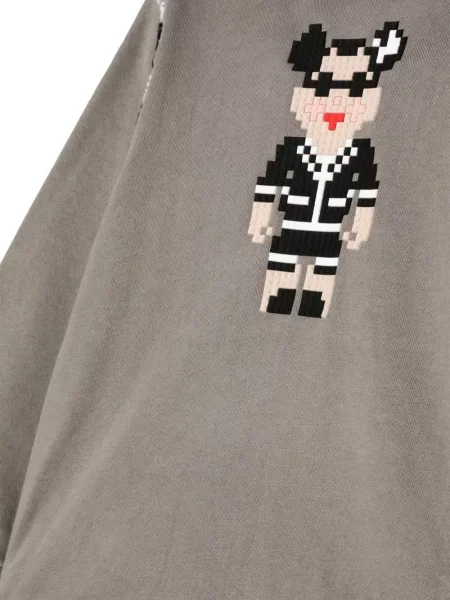 Bluza z kapturem dziecięca Mostly Heard Rarely Seen 8-bit szara