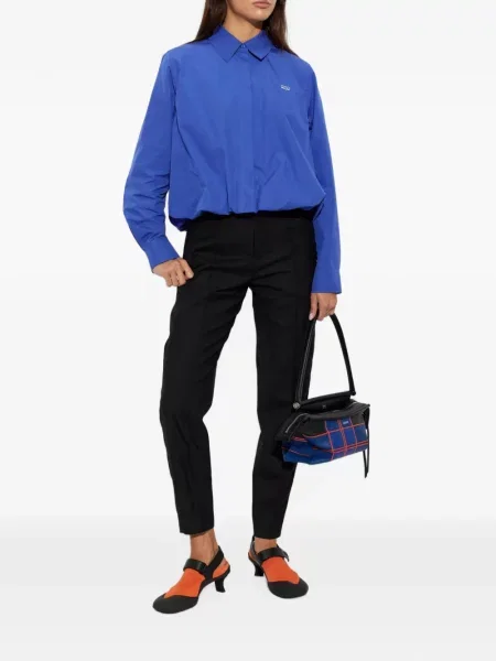 Decupat cămașă Loewe cu broderie albastru