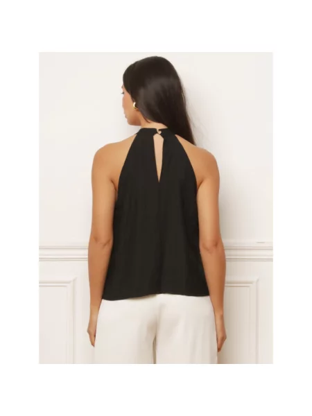 Top La Modeuse negru
