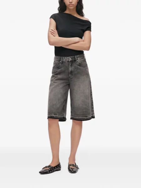 Дънкови шорти Karl Lagerfeld Jeans черно