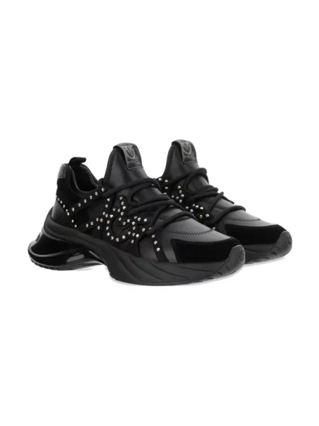 Sneakersy Pinko skórzane czarne
