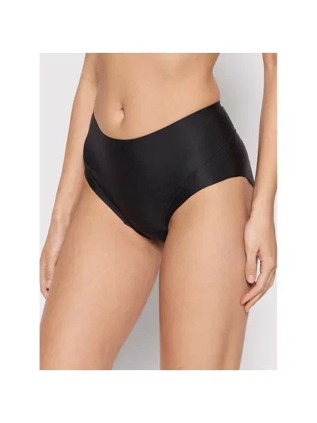 Selmark Klasične spodnje hlačke z visokim pasom Basicos črna