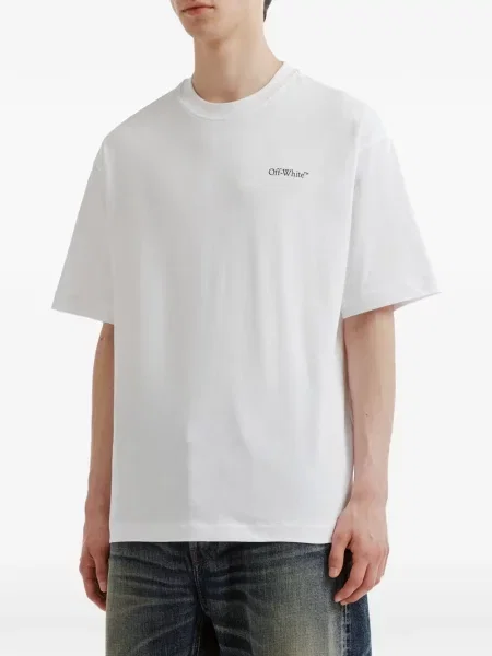 Tricou Off-white cu imagine alb