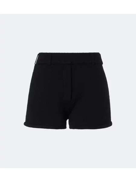 Pantaloni scurți Lisa Yang din cașmir negru