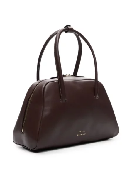 Geantă shopper Loulou De Saison din piele maro