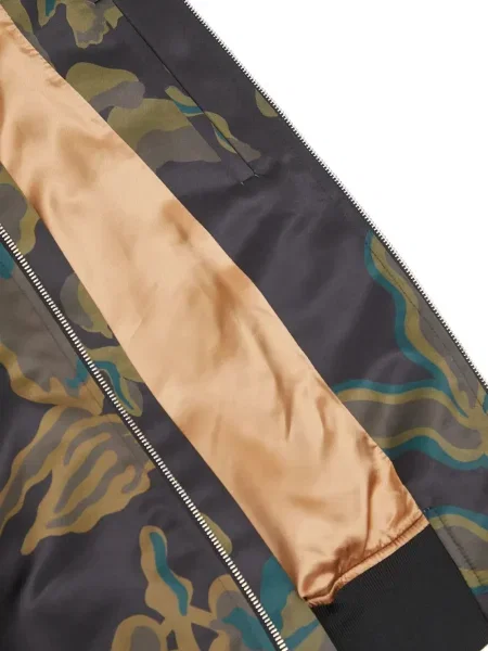 Geacă bomber Paul Smith cu model floral cu imagine maro